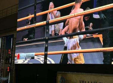 Бату Хасиков вместе с курсантами Центра «ВОИН» поддержал калмыцкого боксера