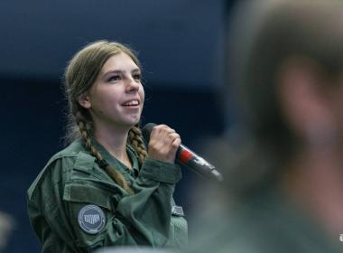 В День Военно-воздушных сил России лагерь «Время юных героев» посетил лётчик-штурмовик Виктор Александрович Квасов!