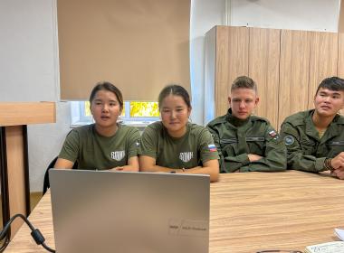 К Дню воссоединения Донбасса и Новороссии с Россией Центр «ВОИН» провел пять телемостов с курсантами