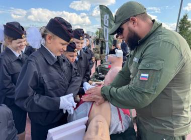 Кузбасские кадеты приняли клятву Родине и прошли мастер-классы Центра «ВОИН»