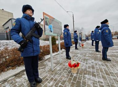 Курсанты Центра «ВОИН» приняли участие в открытии Аллеи Героев