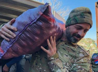 Центр «ВОИН» доставил гуманитарную помощь бойцам бригады «Терек»