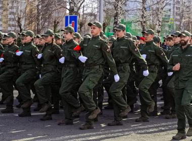 Кемеровские курсанты Центра «ВОИН» начали подготовку к Параду Победы