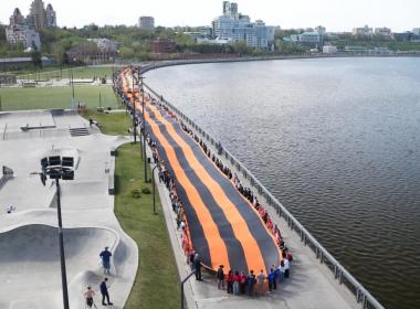 Оранжевое пламя памяти: филиалы Центра «ВОИН» приняли участие в акции «Георгиевская ленточка»