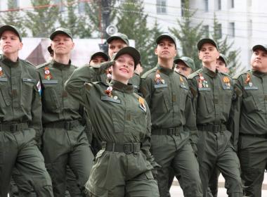 Более 850 инструкторов и курсантов Центра «ВОИН» приняли участие в парадах Победы